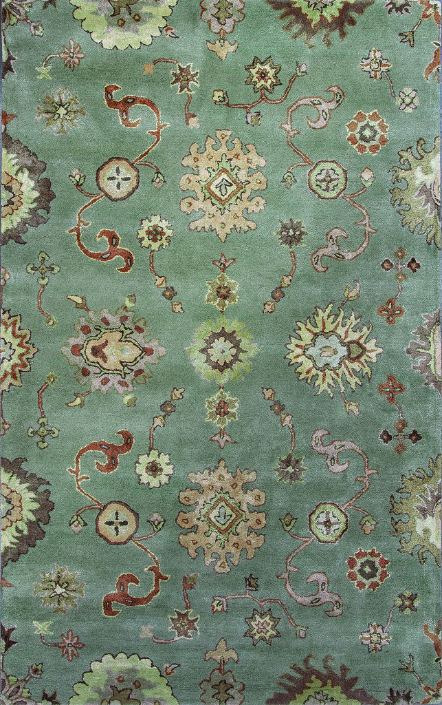 KAS Florence 4582 Silver Sage Oushak Area Rug main image