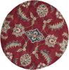 KAS Florence 4587 Ruby Allover Mahal Hand Tufted Area Rug 