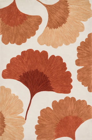 Loloi Flora HFL06 Ivory / Rust Area Rug main image