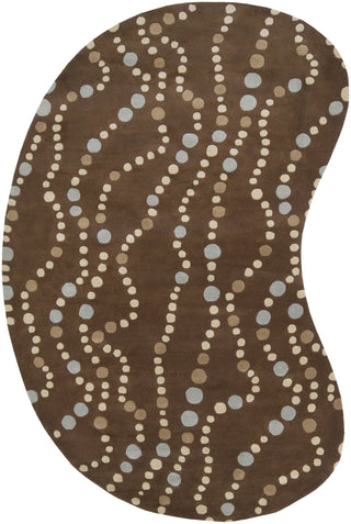 Surya Forum FM-7010 Beige Area Rug 6' x 9' Kidney