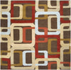 Surya Forum FM-7106 Burgundy Area Rug 8' Square