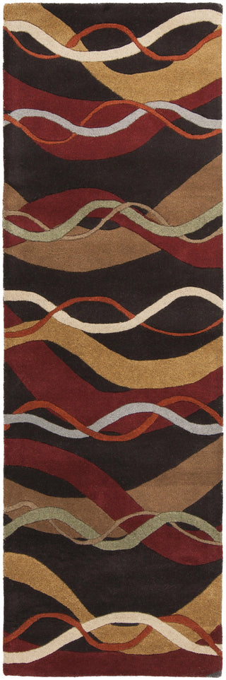 Surya Forum FM-7154 Burgundy Area Rug 2'6'' x 8' Runner