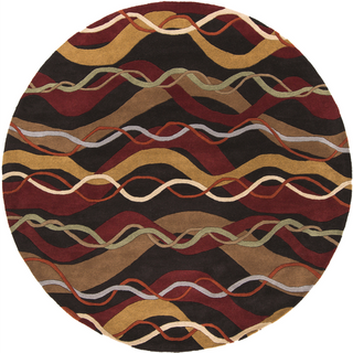 Surya Forum FM-7154 Burgundy Area Rug 8' Round