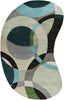 Surya Forum FM-7157 Teal Area Rug 6' x 9' Kidney