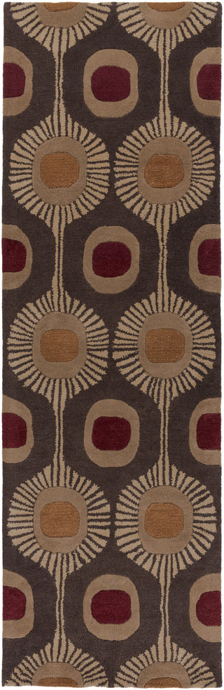 Surya Forum FM-7170 Chocolate Area Rug 2'6'' x 8' Runner