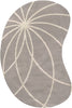 Surya Forum FM-7184 Gray Area Rug 6' x 9' Kidney