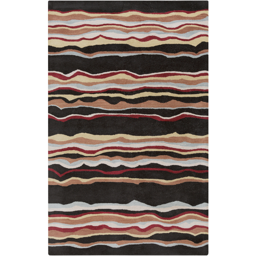 Surya Forum FM-7191 Black Area Rug 5' x 8'