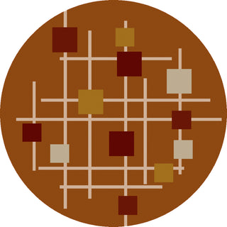 Forum FM-7202 Brown Area Rug by Surya 8' Round