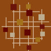 Forum FM-7202 Brown Area Rug by Surya 8' Square