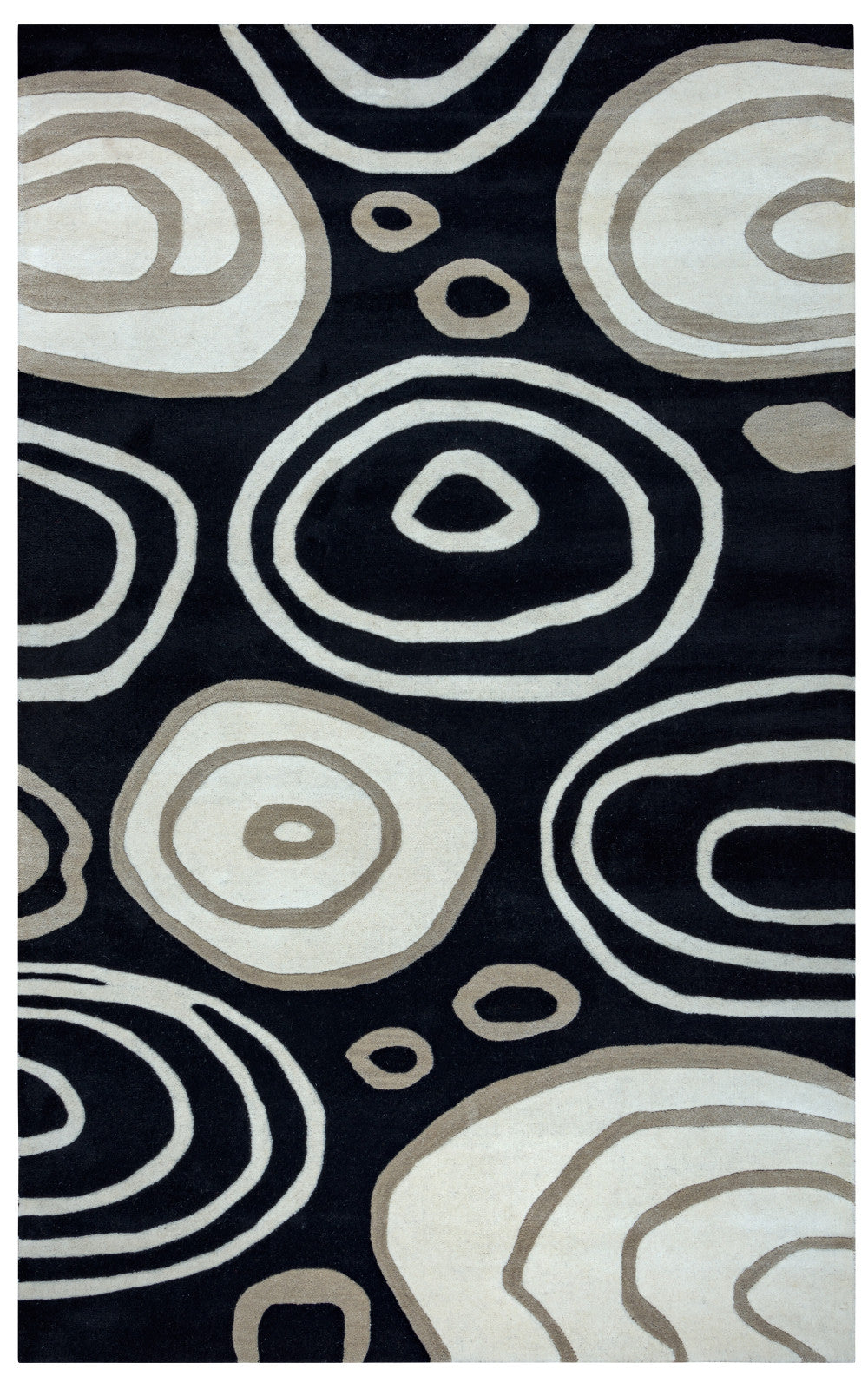 Rizzy Fusion FN0071 Black Area Rug main image