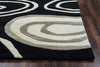 Rizzy Fusion FN0071 Black Area Rug Edge Shot
