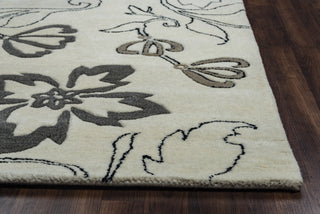 Rizzy Fusion FN0573 Off White Area Rug Edge Shot