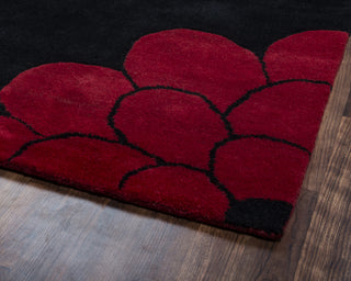 Rizzy Fusion FN1035 Black Area Rug Corner Shot