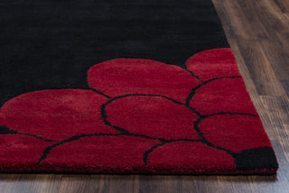 Rizzy Fusion FN1035 Black Area Rug Edge Shot