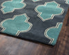 Rizzy Fusion FN2209 Blue/Teal Area Rug Corner Shot