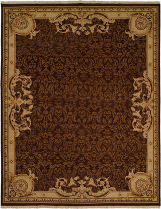 Kalaty Florence FR-624 Dark Brown Area Rug main image