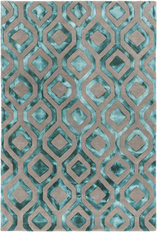 Chandra Fran FRA-42101 Teal/Grey Area Rug main image