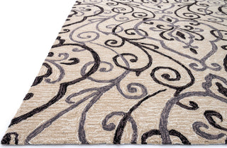 Loloi Francesca FC-18 Ivory / Grey Area Rug Corner Shot Feature