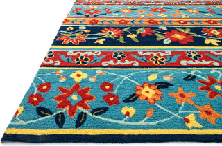 Loloi Francesca FC-23 Blue / Multi Area Rug Corner Shot