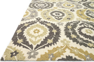 Loloi Francesca FC-26 Ivory / Graphite Area Rug Corner Shot Feature