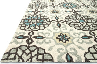 Loloi Francesca FC-31 Ivory/Metal Area Rug Round Image Feature