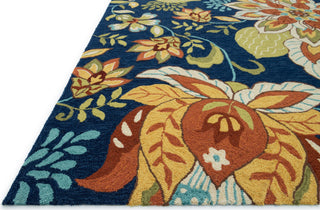 Loloi Francesca FC-34 Blue / Floral Area Rug Corner Shot