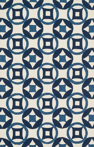 Loloi Francesca FC-40 Ivory / Navy Area Rug Main