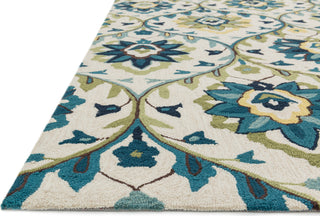 Loloi Francesca FC-45 Ivory / Blue Area Rug Corner Shot