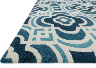 Loloi Francesca FC-46 Blue / Turquoise Area Rug Corner Shot