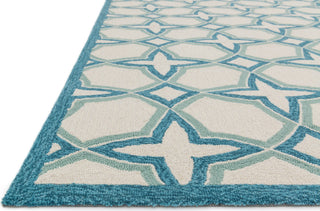 Loloi Francesca FC-47 Ivory / Sea Area Rug Corner Shot