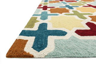 Loloi Francesca FC-49 Red / Multi Area Rug Corner Shot