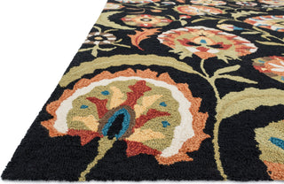 Loloi Francesca FC-52 Black / Multi Area Rug Corner Shot