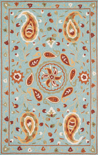 Loloi Francesca FC-53 Aqua / Spice Area Rug Main