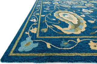 Loloi Francesca FC-53 Blue / Green Area Rug Round Image Feature