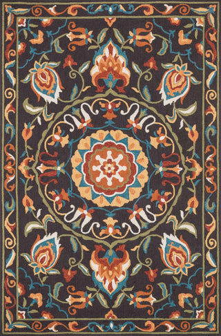 Loloi Francesca FC-54 Brown / Green Area Rug Main