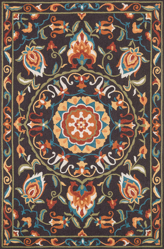 Loloi Francesca FC-54 Brown / Green Area Rug main image