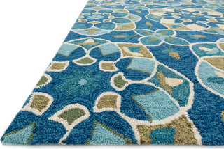 Loloi Francesca FC-55 Blue / Yellow Area Rug Corner Shot