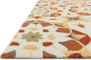 Loloi Francesca FC-55 Ivory / Spice Area Rug Corner Shot