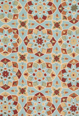 Loloi Francesca FC-55 Turquoise / Gold Area Rug main image