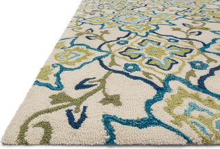 Loloi Francesca FC-58 Ivory / Ocean Area Rug Round Image Feature