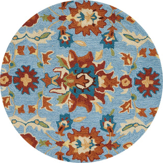 Loloi Francesca FC-59 Light Blue / Spice Area Rug 