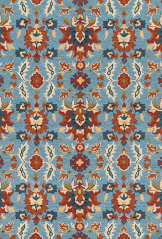 Loloi Francesca FC-59 Light Blue / Spice Area Rug main image