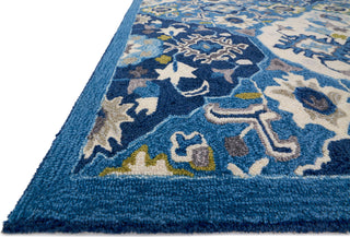 Loloi Francesca FC-62 Blue/Ivory Area Rug Round Image Feature