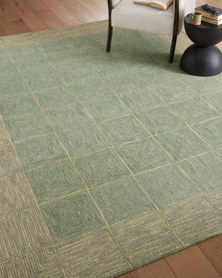 Loloi Francis FRA-02 Green/Natural Area Rug by Chris Loves Julia Main Image