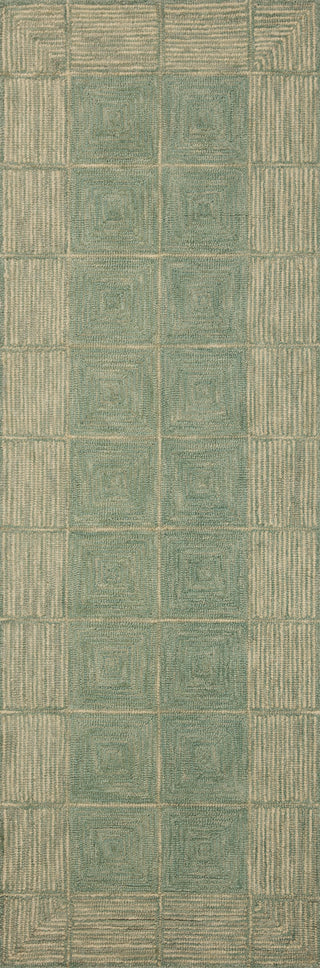 Loloi Francis FRA-02 Green/Natural Area Rug by Chris Loves Julia Runner Image