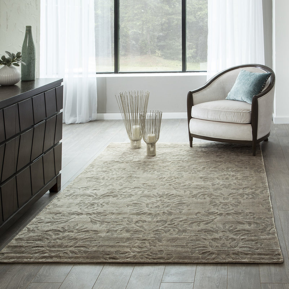 Momeni Fresco FRE-5 Sand Area Rug Room Scene Feature