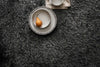 Loloi Fresco Shag FG-01 Charcoal Area Rug Close up Feature