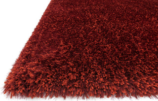 Loloi Fresco Shag FG-01 Red Area Rug Corner Shot