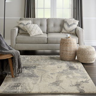 Fusion FSS16 Cream Grey Area Rug by Nourison