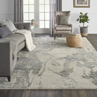 Fusion FSS16 Cream Grey Area Rug by Nourison